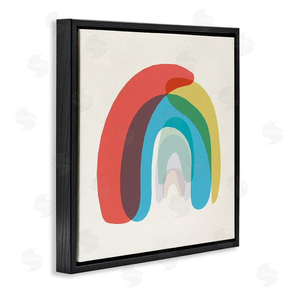 Stupell Industries Stupell Studio | Abstract Rainbow Asymmetrical Arches Opaque Layers Wall Art