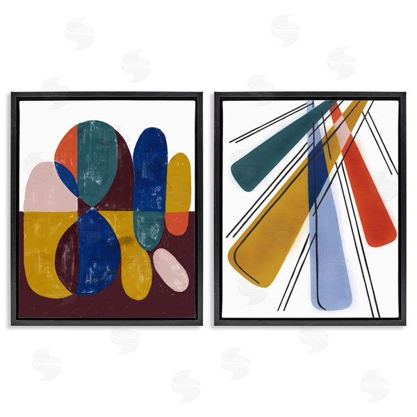 Stupell Industries Stupell Studio | Abstract Round Geometric Shapes Wall Art