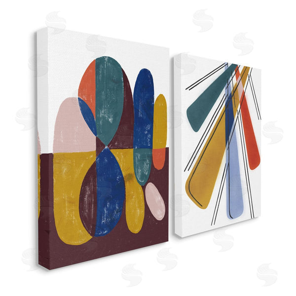stupell industries Stupell Studio | Abstract Round Geometric Shapes Wall Art