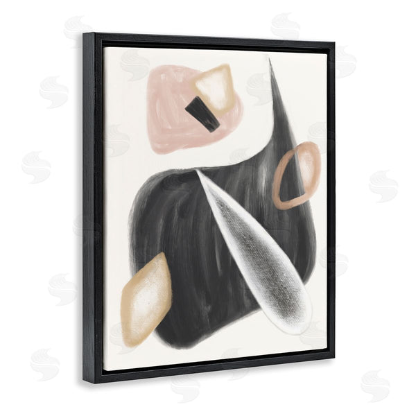 Stupell Industries Stupell Studio | Abstract Shapes Curves Grey Pink