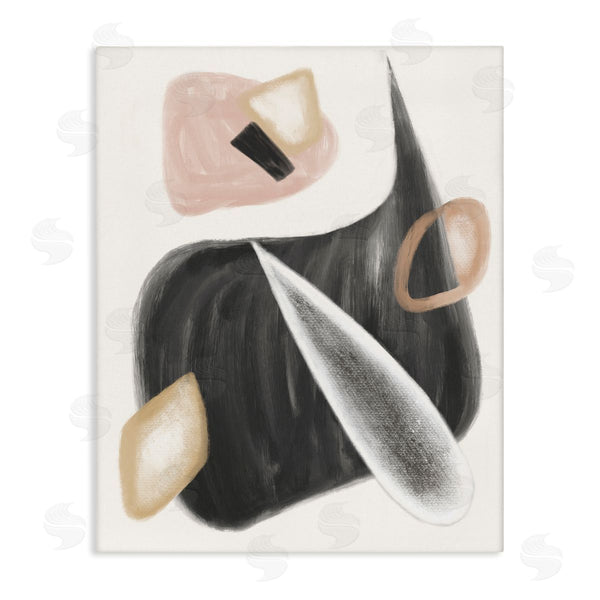 stupell industries Stupell Studio | Abstract Shapes Curves Grey Pink