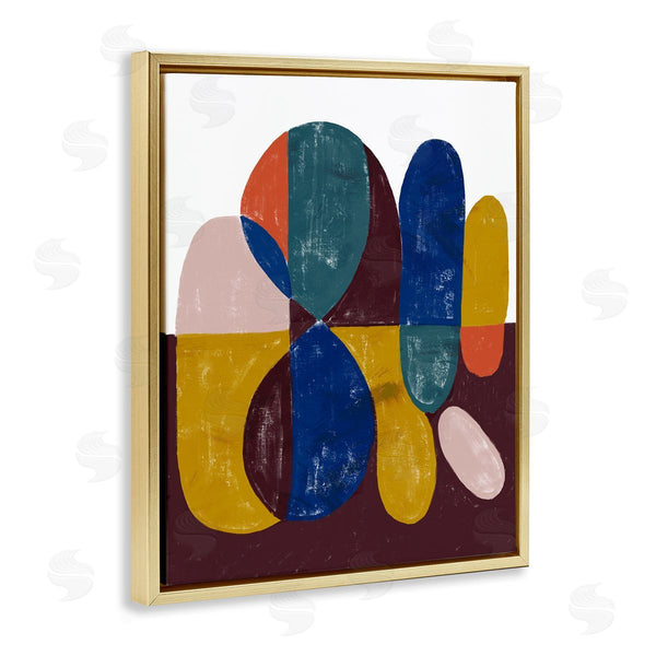 Stupell Industries Stupell Studio | Abstract Shapes Purple Blue