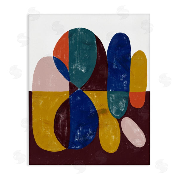 stupell industries Stupell Studio | Abstract Shapes Purple Blue