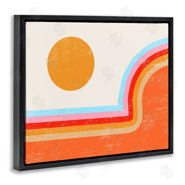 Stupell Industries Stupell Studio | Abstract Sun Over Stripes