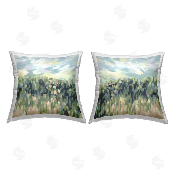 Stupell Industries Stupell Studio | Abstract Tall Wheat Grass Field Printed Throw Pillow Set
