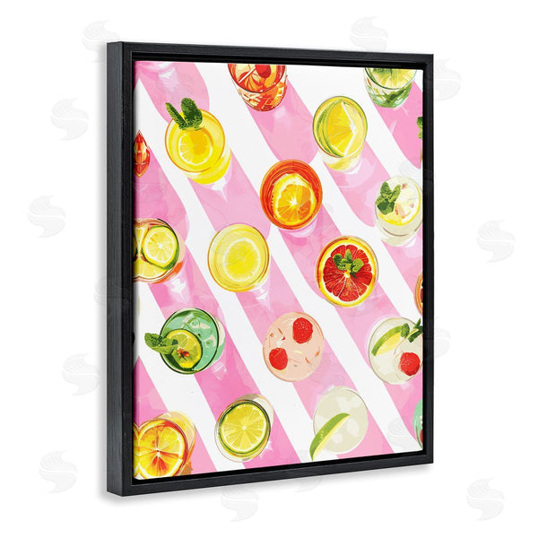 Stupell Industries Stupell Studio | Aerial Cocktails On Stripes