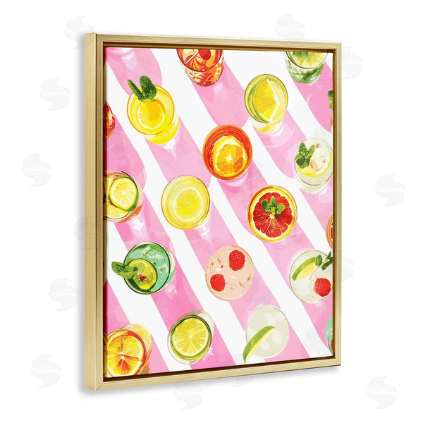 Stupell Industries Stupell Studio | Aerial Cocktails On Stripes