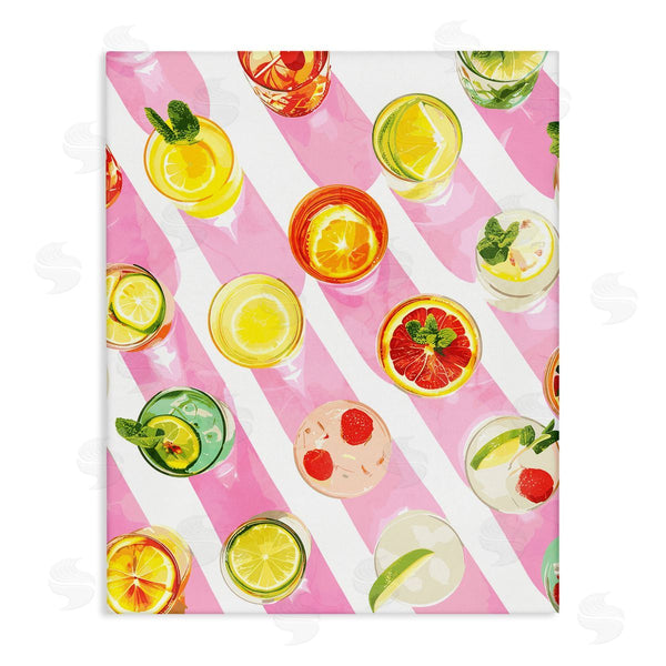 stupell industries Stupell Studio | Aerial Cocktails on Stripes