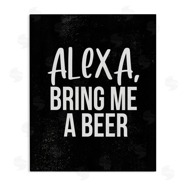 stupell industries Stupell Studio | Alexa Bring Beer Chalk Style Design