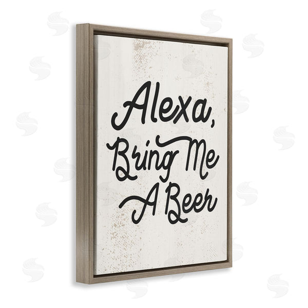 Stupell Industries Stupell Studio | Alexa Bring Me Beer Kitchen Sign