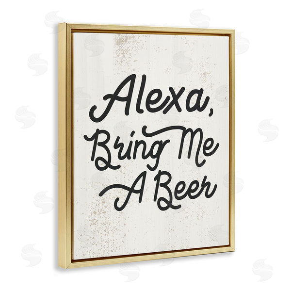Stupell Industries Stupell Studio | Alexa Bring Me Beer Kitchen Sign