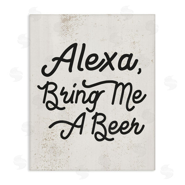 stupell industries Stupell Studio | Alexa Bring Me Beer Kitchen Sign