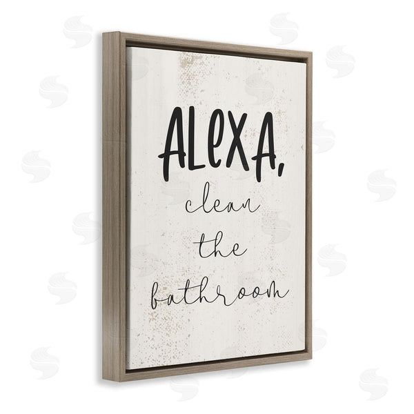 Stupell Industries Stupell Studio | Alexa Clean The Bathroom