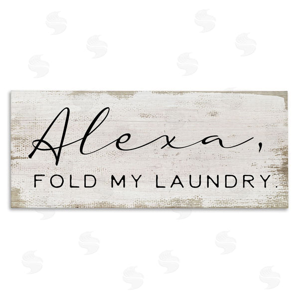 stupell industries Stupell Studio | Alexa Fold My Laundry Funny Wall Art