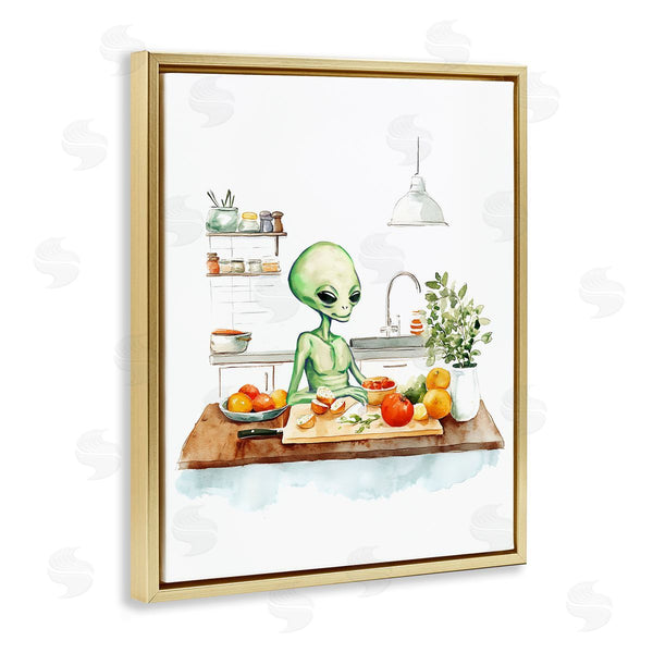 Stupell Industries Stupell Studio | Alien Cooking In Kitchen