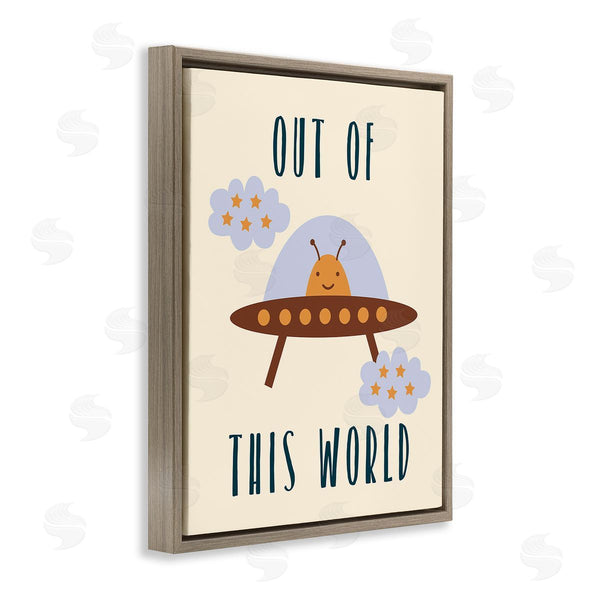 Stupell Industries Stupell Studio | Alien Spaceship Phrase Wall Art