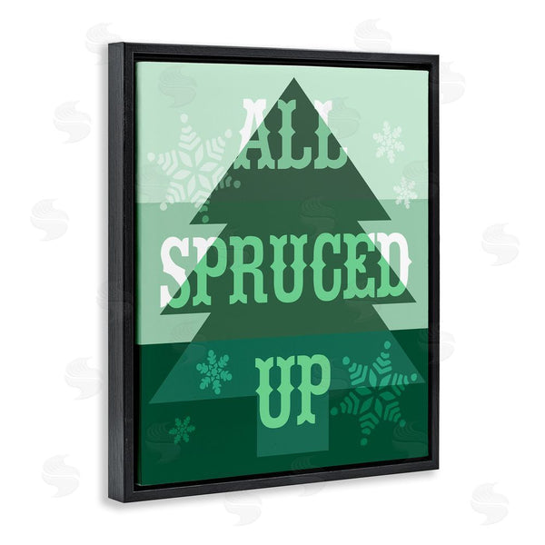 Stupell Industries Stupell Studio | All Spruced Up Holiday Pun Wall Art