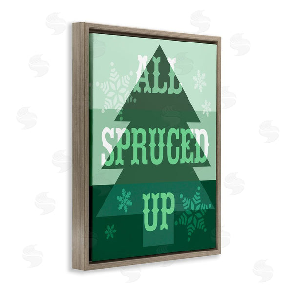 Stupell Industries Stupell Studio | All Spruced Up Holiday Pun Wall Art