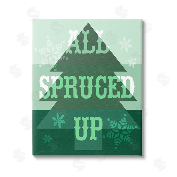 stupell industries Stupell Studio | All Spruced Up Holiday Pun Wall Art