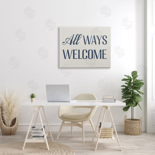 Stupell Industries Stupell Studio | All Ways Welcome Phrase Wall Art