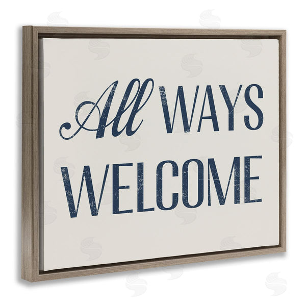 Stupell Industries Stupell Studio | All Ways Welcome Phrase Wall Art