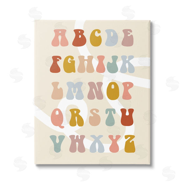 stupell industries Stupell Studio | Alphabet with White Spiral Wall Art