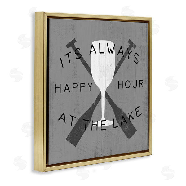 Stupell Industries Stupell Studio | Always Happy Hour At Lake
