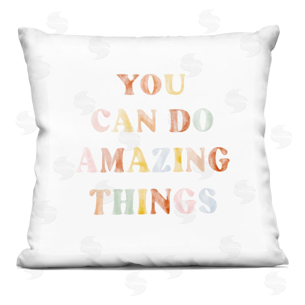stupell industries Stupell Studio | Amazing Things Pastel Printed Throw Pillow
