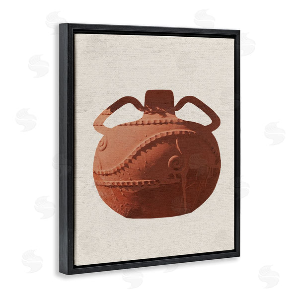 Stupell Industries Stupell Studio | Ancient Clay Urn Modern Still Life Brown Pottery Wall Art