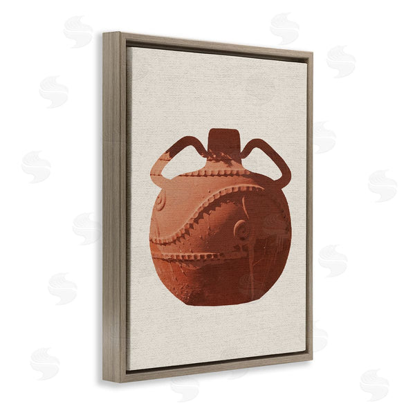 Stupell Industries Stupell Studio | Ancient Clay Urn Modern Still Life Brown Pottery Wall Art