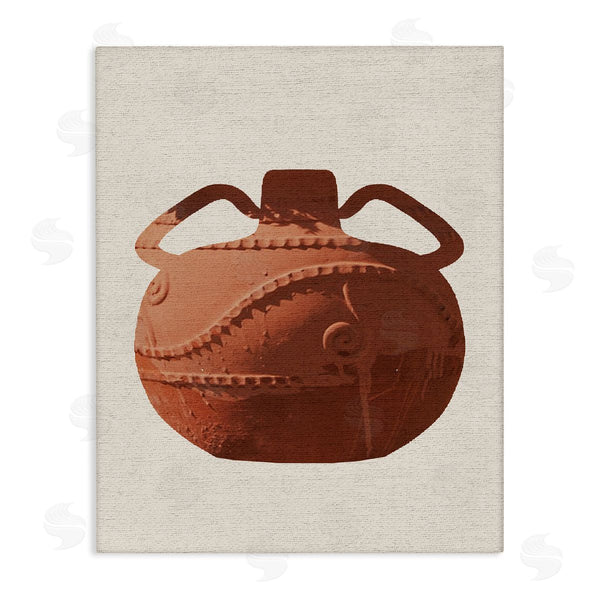 stupell industries Stupell Studio | Ancient Clay Urn Modern Still Life Brown Pottery Wall Art