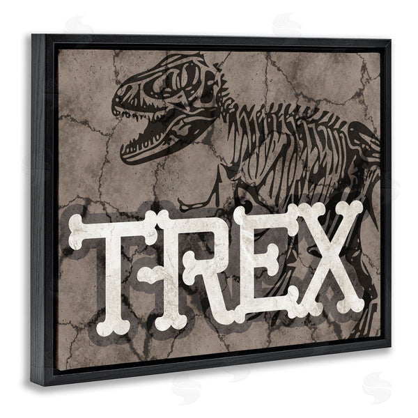 Stupell Industries Stupell Studio | Ancient T-Rex Skeleton Large Reptile Bone Typography