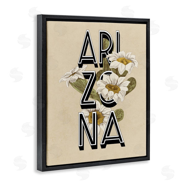 Stupell Industries Stupell Studio | Arizona State Flower Saguaro Blossom Typography Design Wall Art