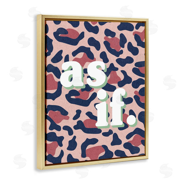 Stupell Industries Stupell Studio | As If Over Pink Leopard Print
