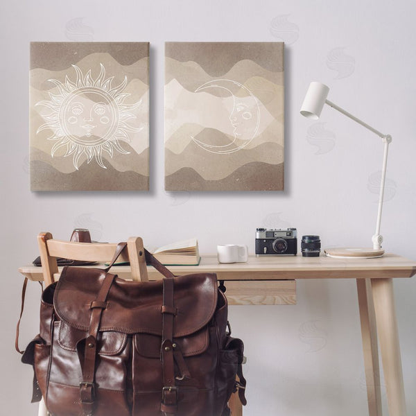 Stupell Industries Stupell Studio | Astral Boho Sun & Moon Wall Art