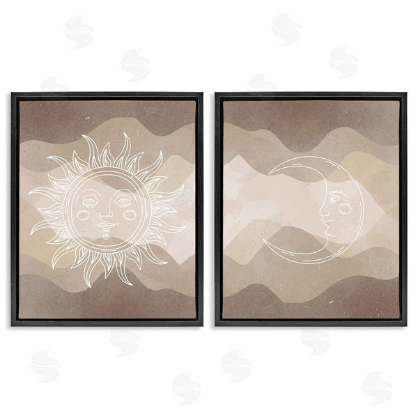 Stupell Industries Stupell Studio | Astral Boho Sun & Moon Wall Art