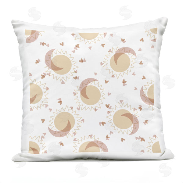 Stupell Industries Stupell Studio | Astral Sun Moon Overlapping Hearts Pattern Printed Throw Pillow