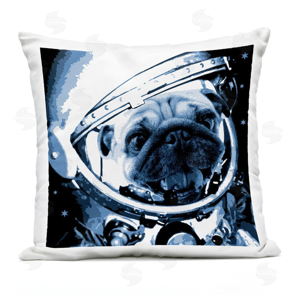 Stupell Industries Stupell Studio | Astronaut Pug Dog Outer Space Helmet Printed Throw Pillow