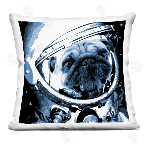stupell industries Stupell Studio | Astronaut Pug Dog Outer Space Helmet Printed Throw Pillow