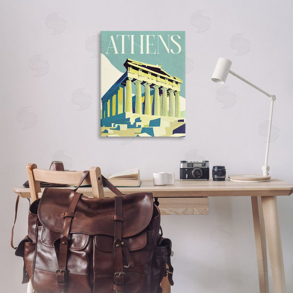 Stupell Industries Stupell Studio | Athens City Landmark Wall Art