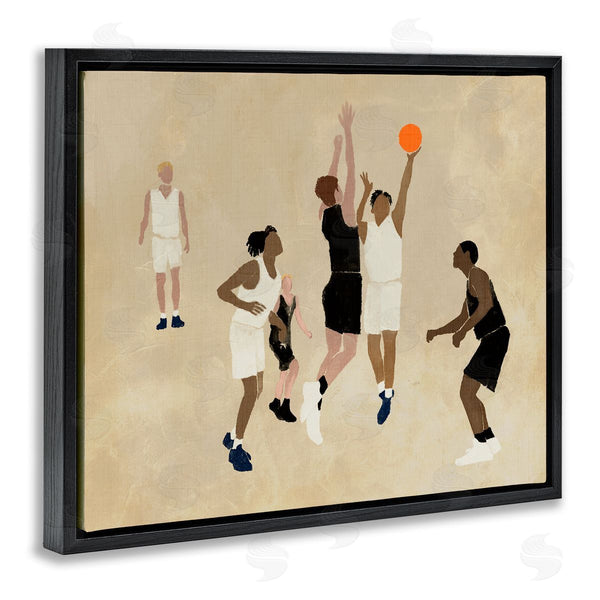 Stupell Industries Stupell Studio | Athletes Playing Basketball Wall Art