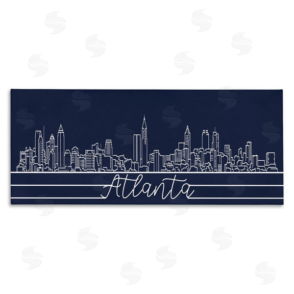 stupell industries Stupell Studio | Atlanta Georgia Linework City Skyline Deep Blue