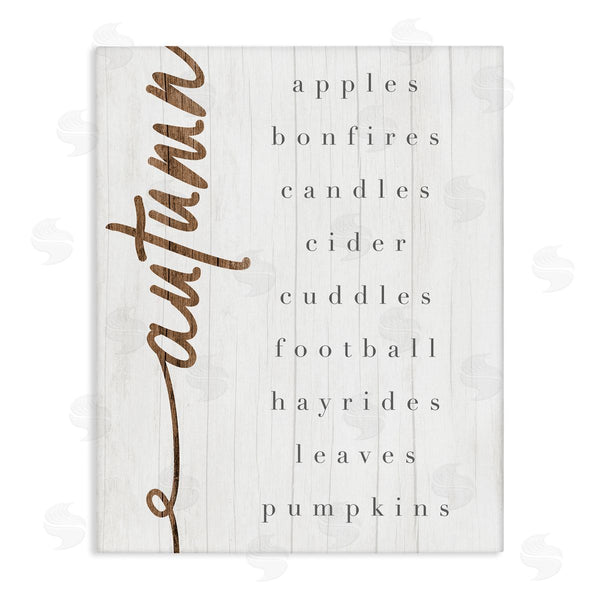 stupell industries Stupell Studio | Autumn Harvest Season Checklist Country Charm Wall Art