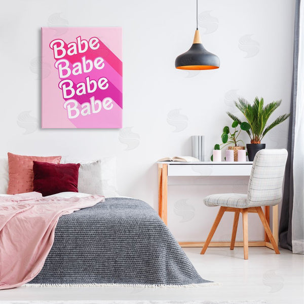 Stupell Industries Stupell Studio | Babe Pink Phrase Wall Art