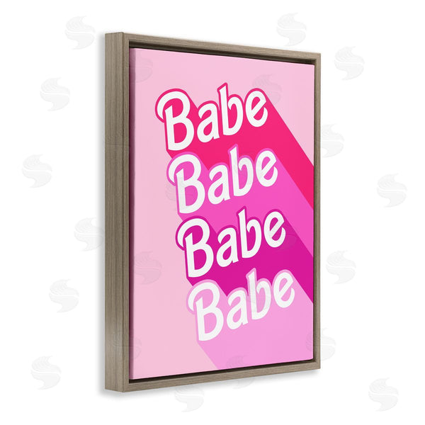 Stupell Industries Stupell Studio | Babe Pink Phrase Wall Art