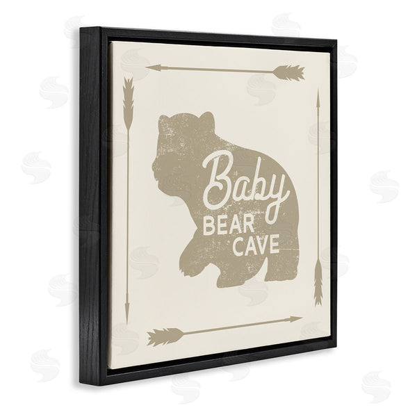 Stupell Industries Stupell Studio | Baby Bear Cave Animal Sign Wall Art