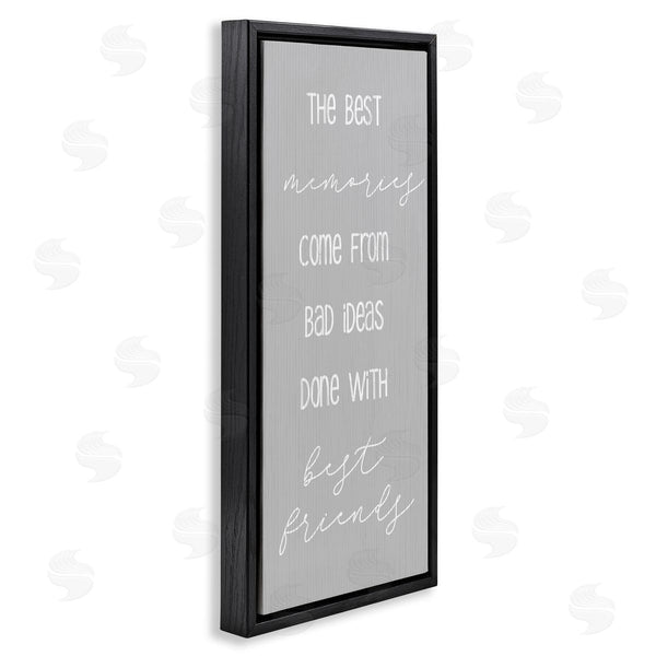 Stupell Industries Stupell Studio | Bad Ideas With Friends Wall Art