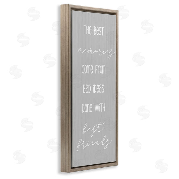 Stupell Industries Stupell Studio | Bad Ideas With Friends Wall Art