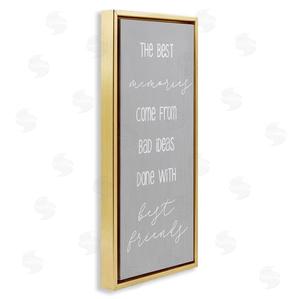 Stupell Industries Stupell Studio | Bad Ideas With Friends Wall Art