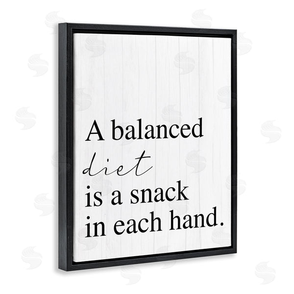 Stupell Industries Stupell Studio | Balanced Diet Is Snacking